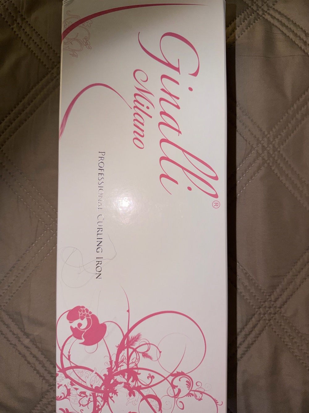 Professional Curling Iron Box - White & Pink